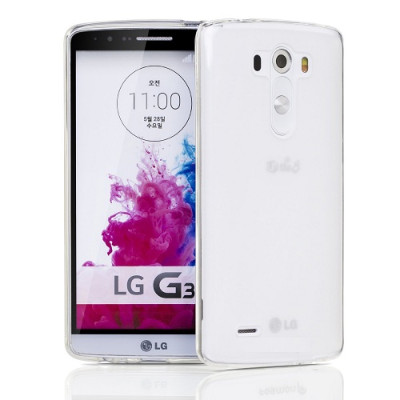 Силиконови гърбове Силиконови гърбове за LG Силиконов гръб ТПУ ултра тънък за LG G3 D855 кристално прозрачен